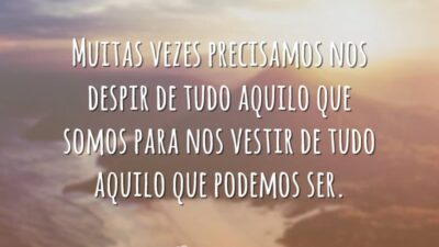 Precisamos nos despir
