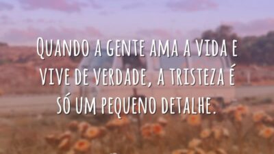 Quando amamos a vida