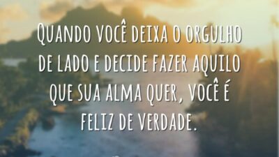 Quando você deixa o orgulho de lado e decide fazer aquilo que&hellip;