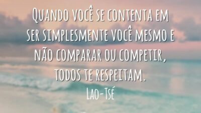 Quando você se contenta em ser simplesmente você mesmo e não comparar&hellip;