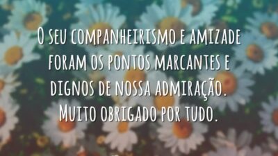 O seu companheirismo e amizade foram os pontos marcantes e dignos de&hellip;