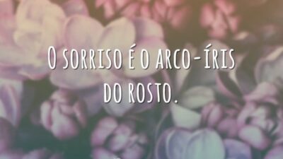 Sorriso é arco-íris