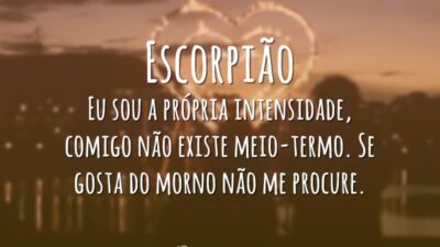 Eu sou a própria intensidade, comigo não existe meio-termo. Se gosta do&hellip;