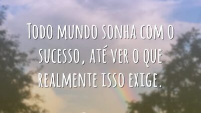 Todo mundo sonha com o sucesso, até ver o que realmente isso&hellip;