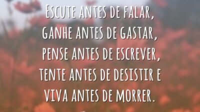Escute antes de falar