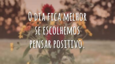 O dia fica melhor se