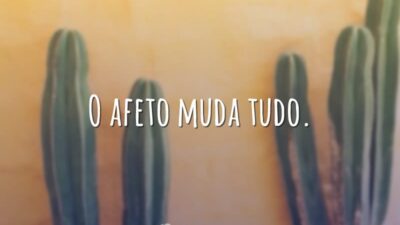 O afeto muda tudo.