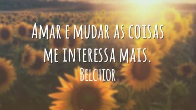 Amar e mudar as coisas