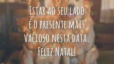 Estar ao seu lado é o presente mais valioso nesta data. Feliz Natal!