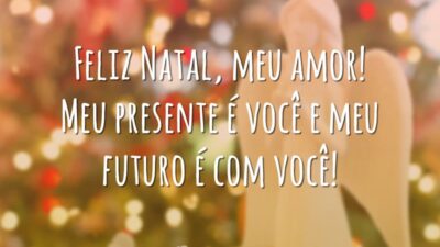 Feliz Natal, meu amor! Meu presente é você e meu futuro é com você!