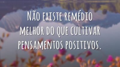 Não existe remédio melhor
