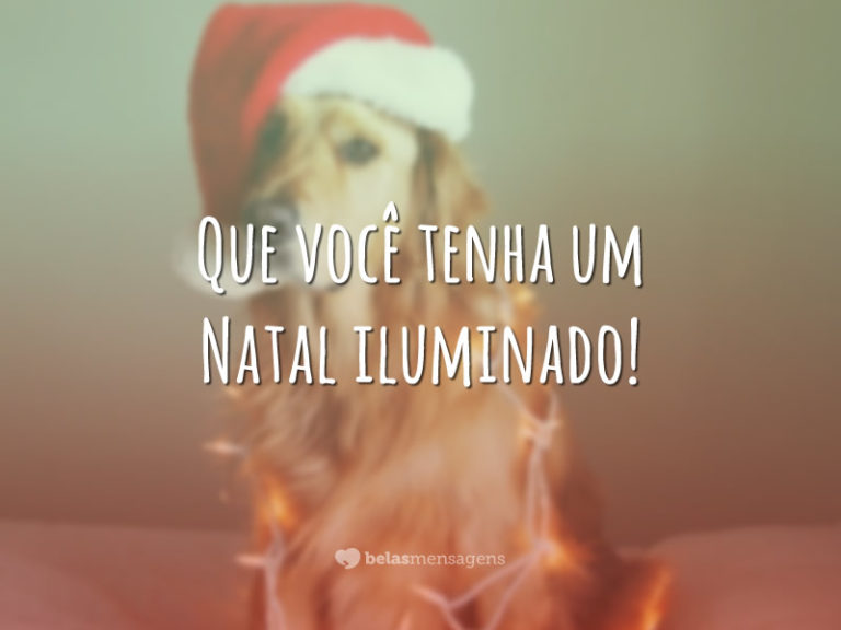 Que você tenha um Natal iluminado!