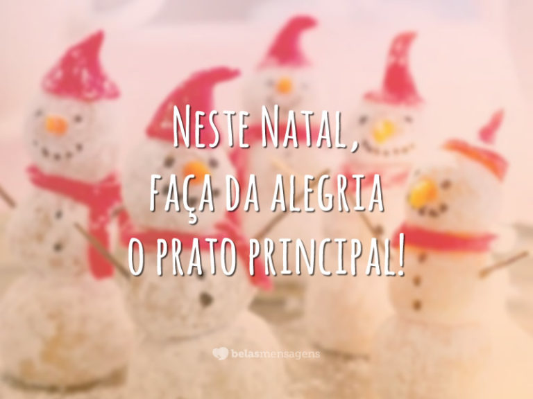 Neste Natal, faça da alegria o prato principal!