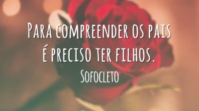Para compreender os pais é preciso ter filhos.