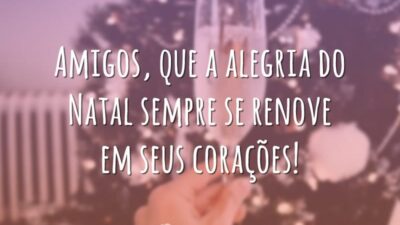Amigos, que a alegria do Natal sempre se renove em seus corações!