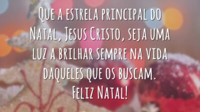 Que a estrela principal do Natal, Jesus Cristo, seja uma luz a brilhar sempre na vida daqueles que os buscam. Feliz Natal!
