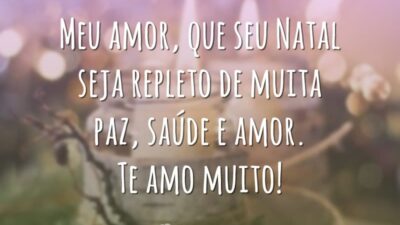 Meu amor, que seu Natal seja repleto de muita paz, saúde e amor. Te amo muito!