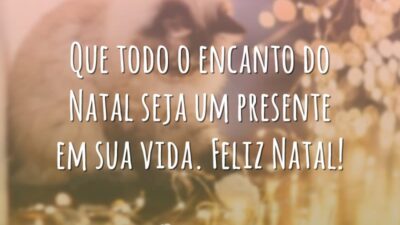 Que todo o encanto do Natal seja um presente em sua vida. Feliz Natal!