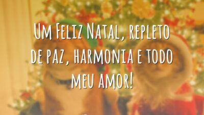 Um Feliz Natal, repleto de paz, harmonia e todo meu amor!