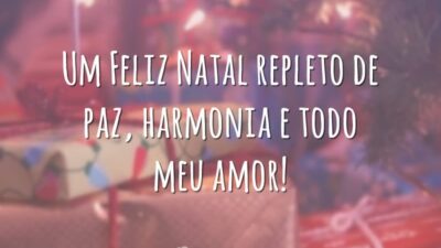 Um Feliz Natal repleto de paz, harmonia e todo meu amor!