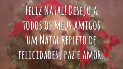 Feliz Natal! Desejo a todos os meus amigos um Natal repleto de felicidades, paz e amor.