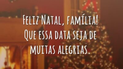 Feliz Natal, família! Que essa data seja de muitas alegrias.