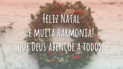 Feliz Natal e muita harmonia! Que Deus abençoe a todos.