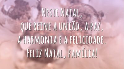 Neste Natal, que reine a união, a paz, a harmonia e a felicidade. Feliz Natal, família!