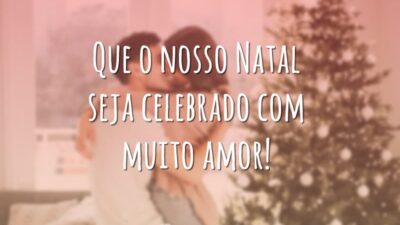 Que o nosso Natal seja celebrado com muito amor!
