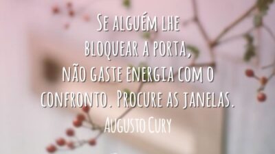 Se alguém lhe bloquear a porta, não gaste energia com o confronto. Procure as janelas.