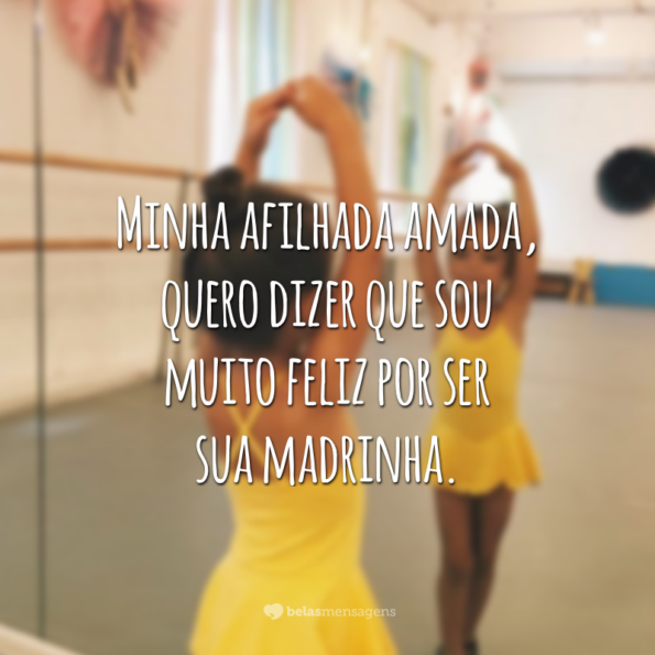 53 mensagens para afilhada que demonstram muita cumplicidade