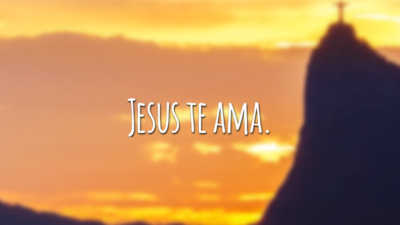 Jesus te ama.