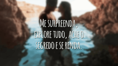 Se você acha que a gente dar um beijo vai estragar, é só a gente dar mais de um.