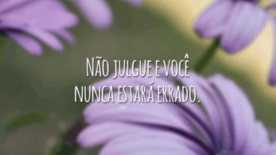 Não julgue e você nunca estará errado.