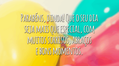 Parabéns, dinda! Que o seu dia seja mais que especial, com muitos sorrisos, abraços e bons momentos.