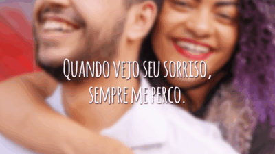 Quando vejo seu sorriso, sempre me perco.