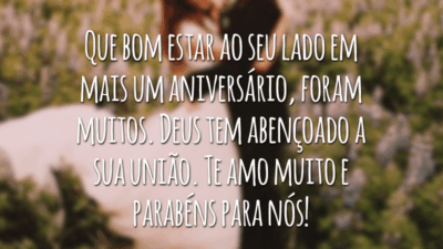 Que bom estar ao seu lado em mais um aniversário, foram muitos. Deus tem abençoado a sua união. Te amo muito e parabéns para nós!