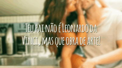 Teu pai não é Leonardo da Vinci, mas que obra de arte!