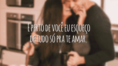 E perto de você eu esqueço de tudo só pra te amar.