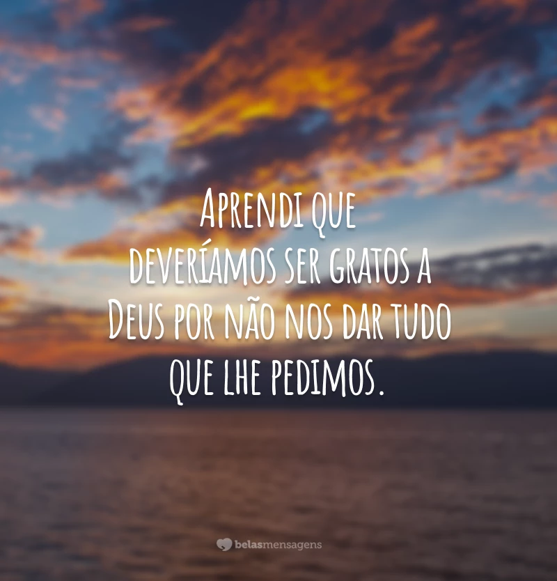 Frases De Agradecimento A Deus