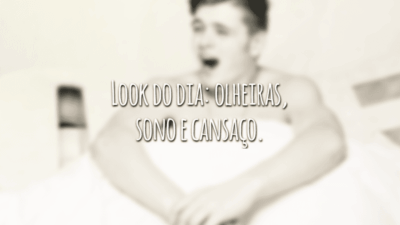 Look do dia: olheiras, sono e cansaço.
