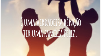 É uma verdadeira bênção ter uma família feliz, mas isso não acontece por acaso. Apenas com esforço, paciência e compreensão se consegue um apego perfeito entre todos.
