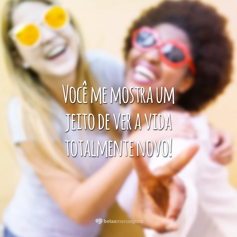 Amigo, você é doido, mas quem disse que isso é ruim? É muito mais legal ser louquinho e diferente do resto. Você me mostra um jeito de ver a vida totalmente novo!