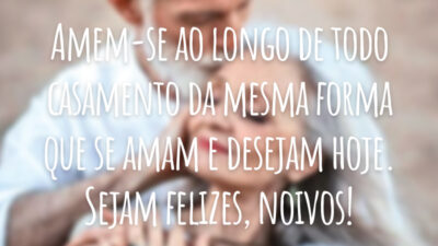 Amem-se ao longo de todo casamento da mesma forma que se amam e desejam hoje. Sejam felizes, noivos!