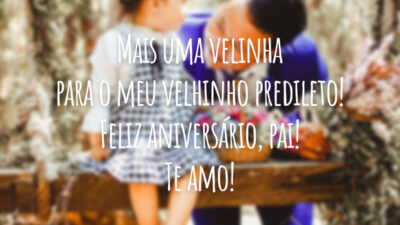 Mais uma velinha para o meu velhinho predileto! Feliz aniversário, pai! Te amo!