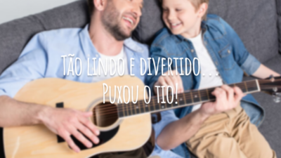 Tão lindo e divertido... Puxou o tio!