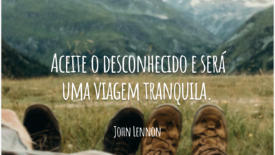 Aceite o desconhecido e será uma viagem tranquila.