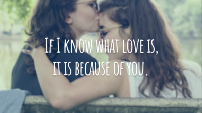 If I know what love is, it is because of you.
(Se eu sei o que é o amor, é por sua causa.)