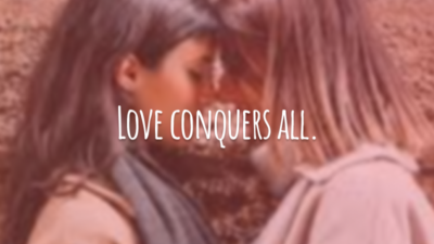 Love conquers all. 
(O amor conquista tudo.)