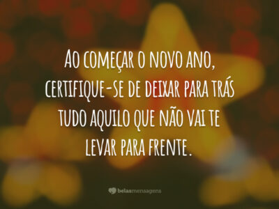 Recomendações para o novo ano